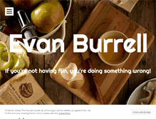 Tablet Screenshot of evanburrell.com